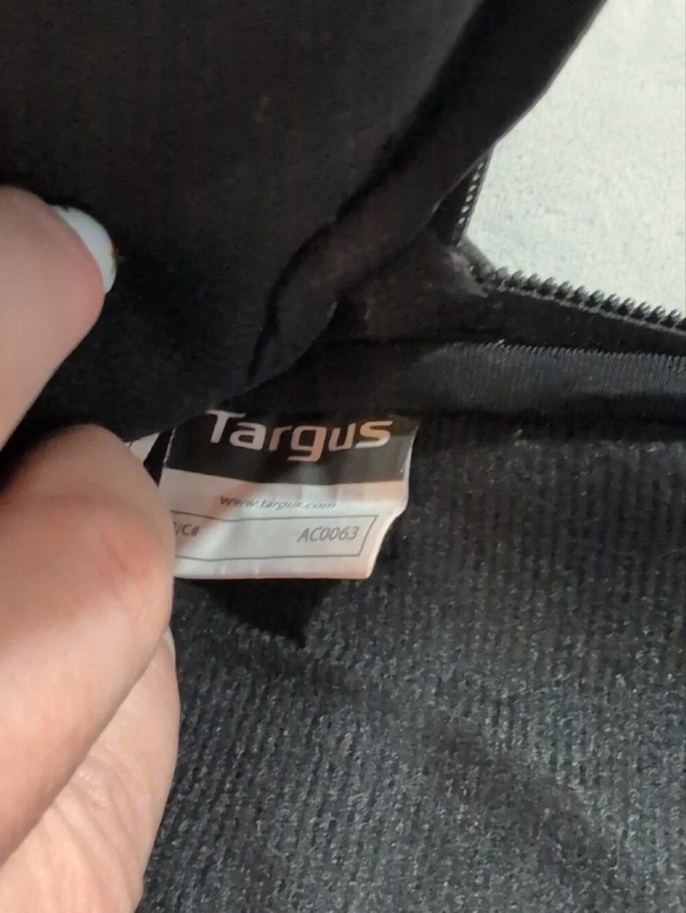 Targus Black Laptop Sleeve with Front Zip and Handle